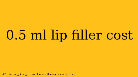 0.5 ml lip filler cost