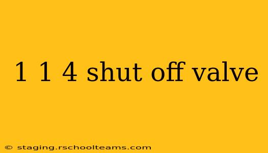 1 1 4 shut off valve