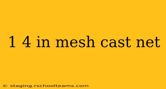 1 4 in mesh cast net