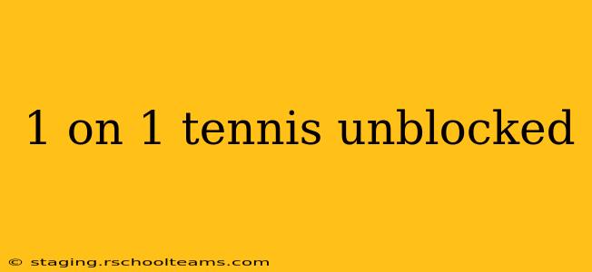 1 on 1 tennis unblocked