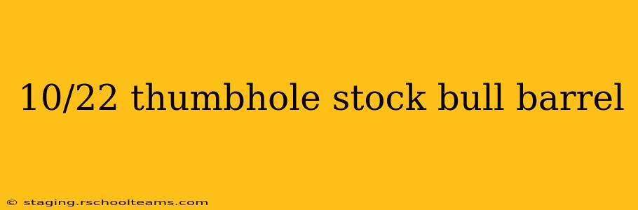10/22 thumbhole stock bull barrel