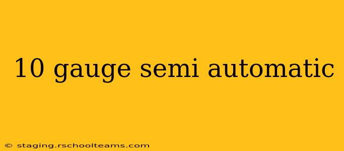 10 gauge semi automatic