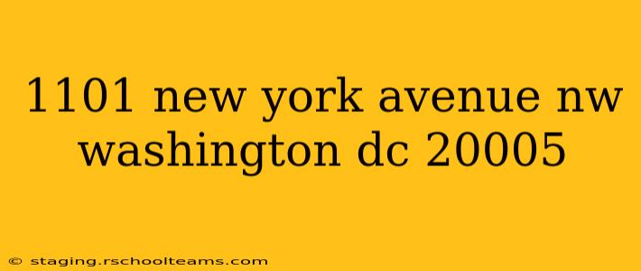 1101 new york avenue nw washington dc 20005