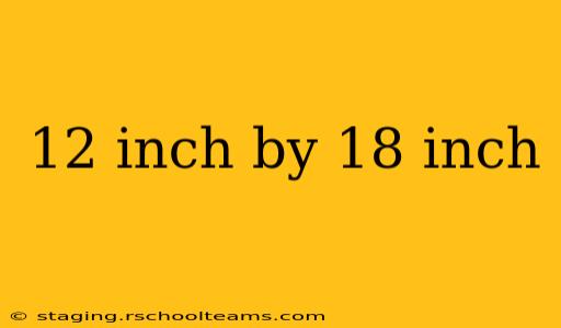 12 inch by 18 inch