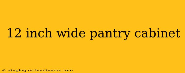 12 inch wide pantry cabinet
