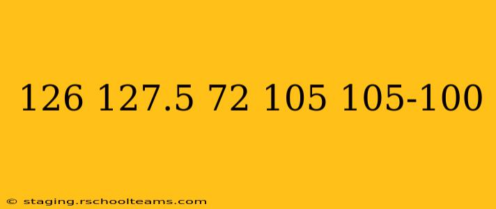 126 127.5 72 105 105-100 126 127.5 72 105 105-100