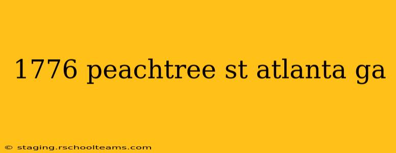 1776 peachtree st atlanta ga