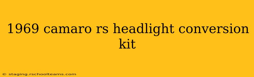 1969 camaro rs headlight conversion kit