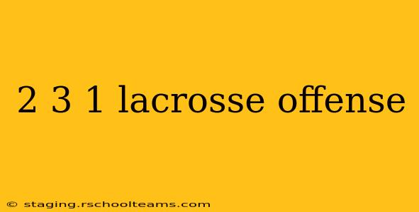 2 3 1 lacrosse offense