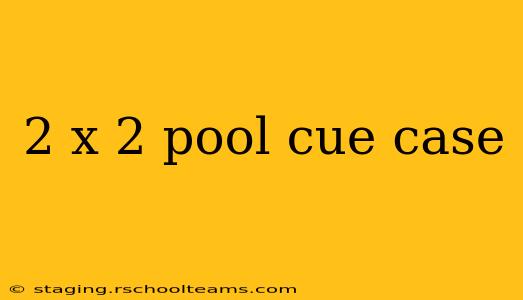 2 x 2 pool cue case