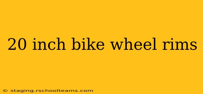 20 inch bike wheel rims