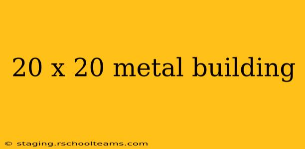 20 x 20 metal building