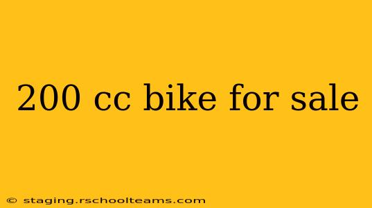 200 cc bike for sale
