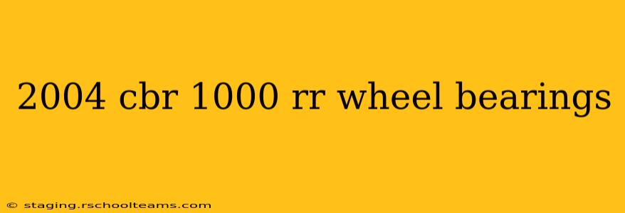 2004 cbr 1000 rr wheel bearings