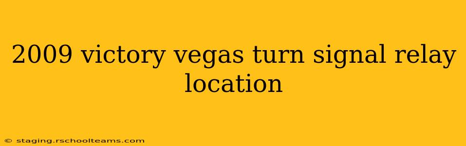 2009 victory vegas turn signal relay location