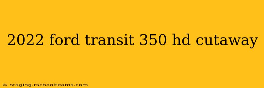 2022 ford transit 350 hd cutaway