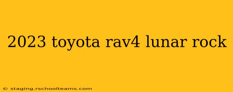 2023 toyota rav4 lunar rock