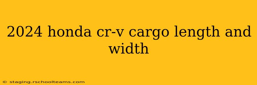 2024 honda cr-v cargo length and width