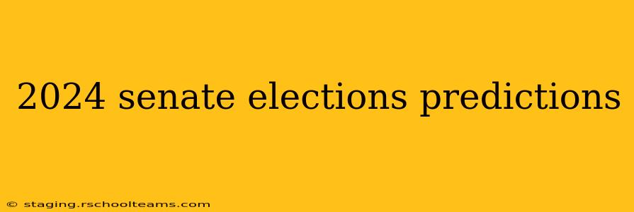 2024 senate elections predictions