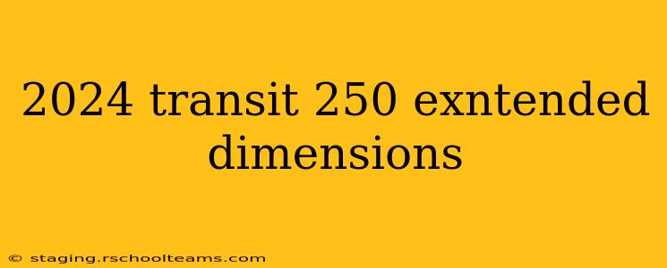 2024 transit 250 exntended dimensions