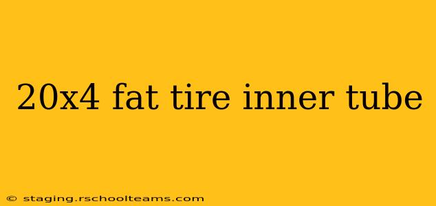 20x4 fat tire inner tube