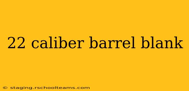 22 caliber barrel blank