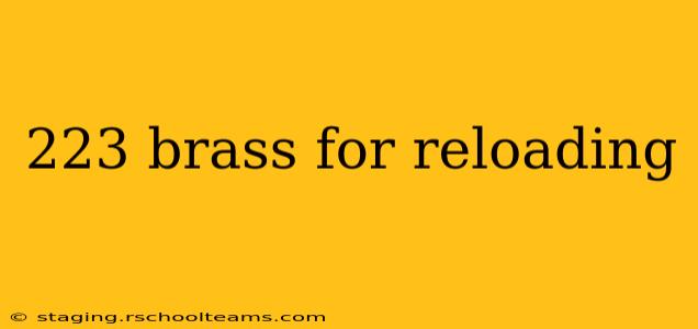 223 brass for reloading