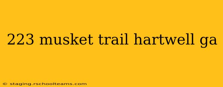 223 musket trail hartwell ga
