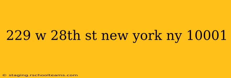 229 w 28th st new york ny 10001
