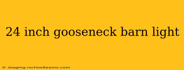 24 inch gooseneck barn light