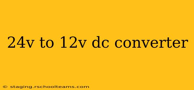 24v to 12v dc converter