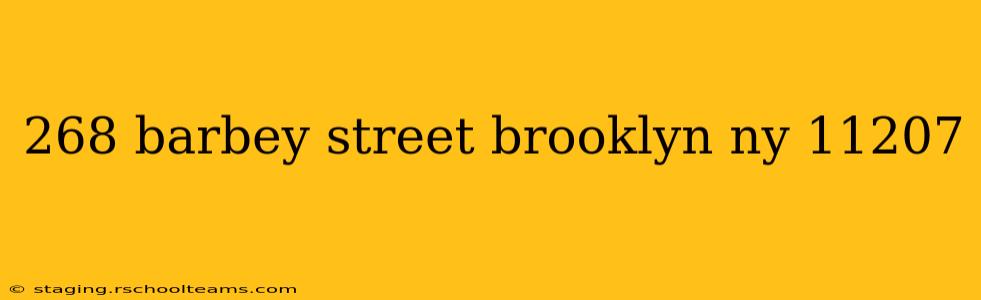 268 barbey street brooklyn ny 11207