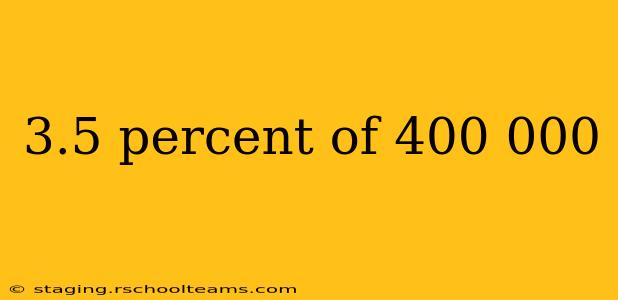 3.5 percent of 400 000