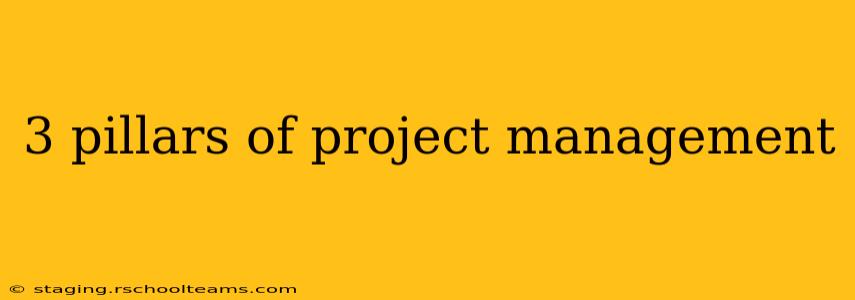3 pillars of project management