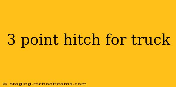 3 point hitch for truck