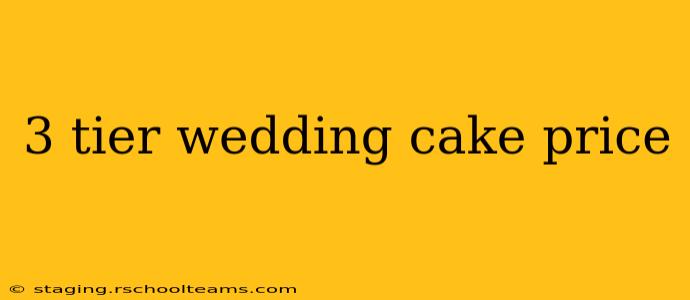 3 tier wedding cake price