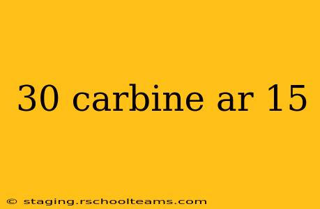 30 carbine ar 15