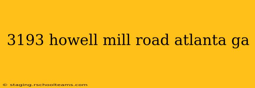 3193 howell mill road atlanta ga