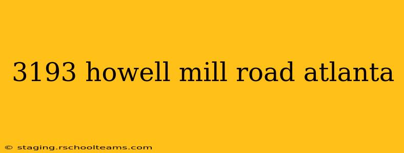 3193 howell mill road atlanta