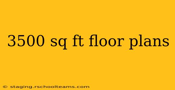 3500 sq ft floor plans