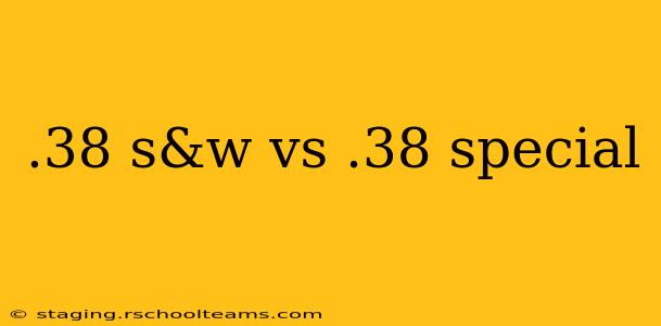 .38 s&w vs .38 special