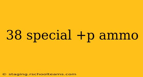 38 special +p ammo