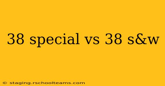 38 special vs 38 s&w