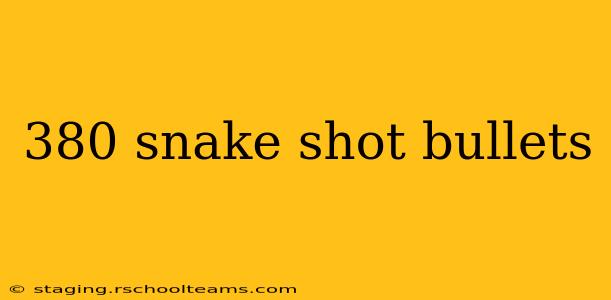 380 snake shot bullets