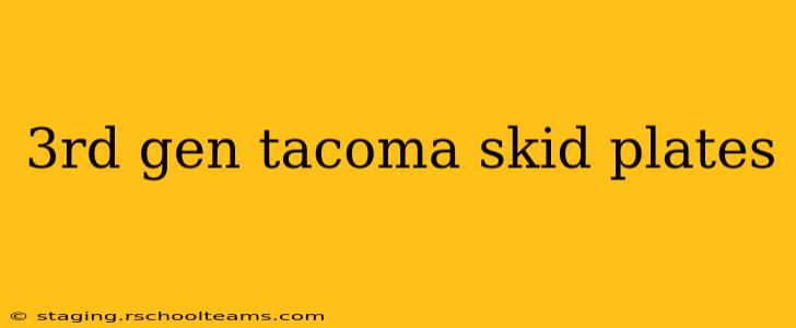 3rd gen tacoma skid plates