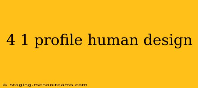 4 1 profile human design