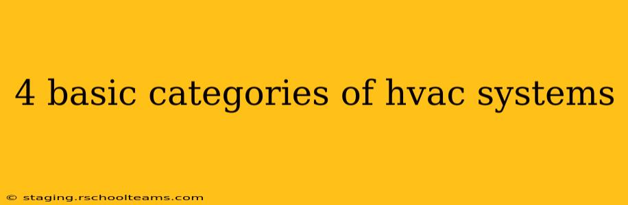 4 basic categories of hvac systems