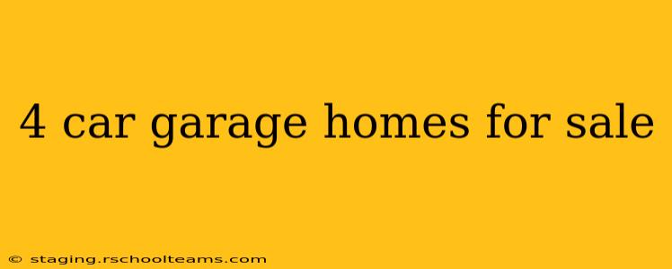 4 car garage homes for sale