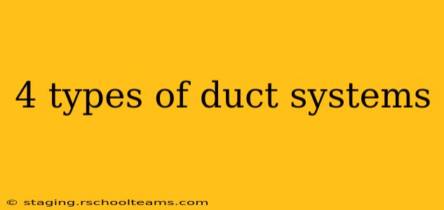 4 types of duct systems