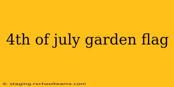4th of july garden flag
